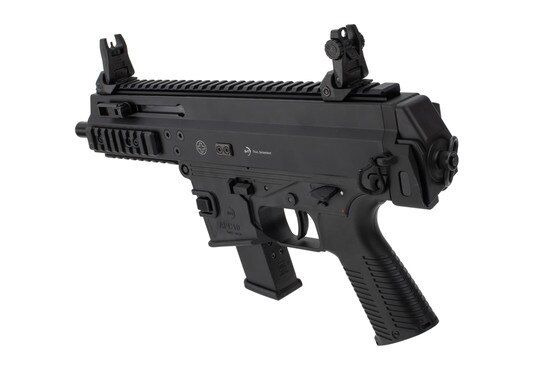 Brugger and Thomet APC10 10mm pistol caliber carbine comes with a Glock magazine